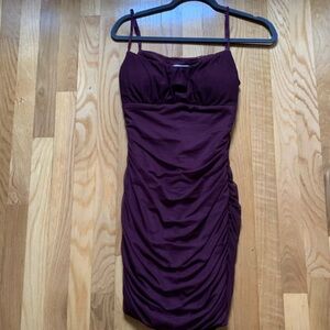 Elegant Maroon Women's Dress